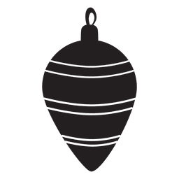 Silueta de patrón de bola de Navidad 171 Diseño PNG