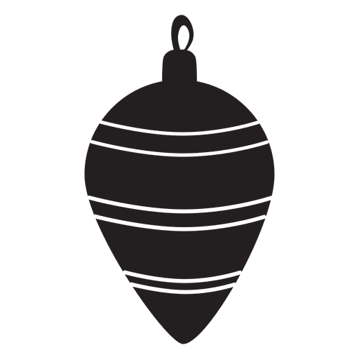 Silueta de patrón de bola de Navidad 171 Diseño PNG