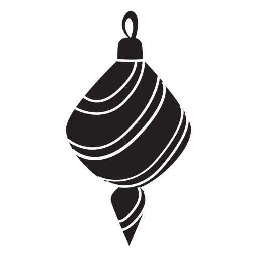 Silhueta padrão de bola de Natal 186 Desenho PNG
