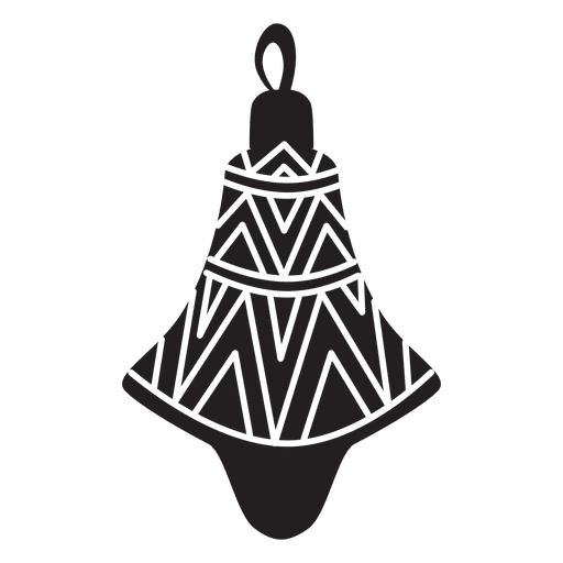 Silhueta padrão de bola de Natal 189 Desenho PNG
