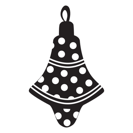 Silhueta de padrão de bola de Natal 190 Desenho PNG