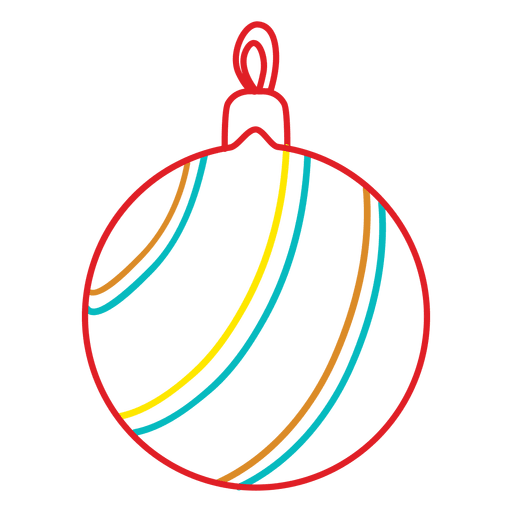 Weihnachtskugelschlag Symbol 229 PNG-Design