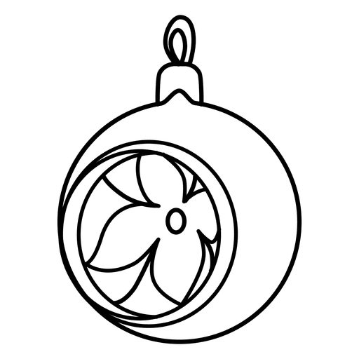 Ícone de traço de bola de Natal 54 Desenho PNG