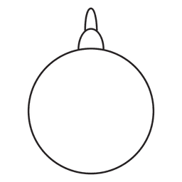 Christmas Ball Stroke Icon 86 PNG & SVG Design For T-Shirts