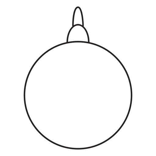 Weihnachtsball Schlaganfall Symbol 86 PNG-Design