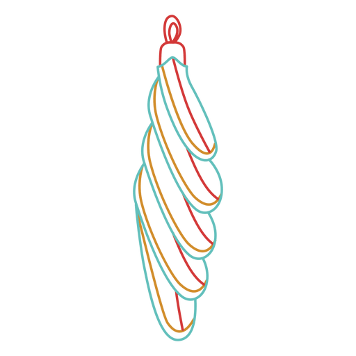 Weihnachtskugelschlag 63 PNG-Design