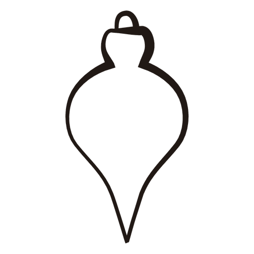 Icono de trazo de bola de Navidad 58 Diseño PNG