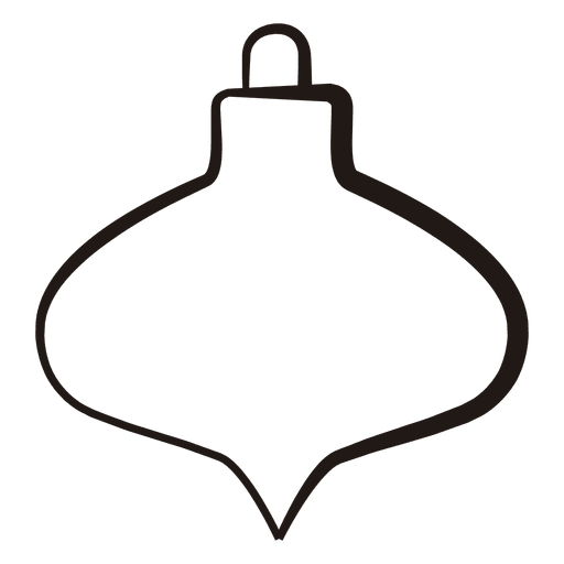 Icono de trazo de bola de Navidad 59 Diseño PNG