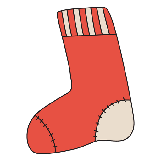 Christmas Stocking Cartoon Icon 27 - Transparent PNG & SVG Vector File