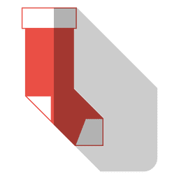 Christmas stocking drop shadow flat 79 PNG Design