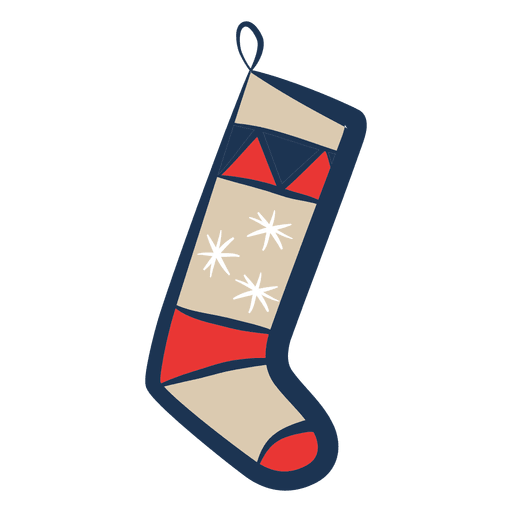 Ícone de ilustração de meia de Natal Desenho PNG
