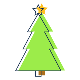 Christmas Tree Cartoon Icon 41 PNG & SVG Design For T-Shirts