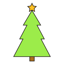 Christmas tree cartoon decoration - Transparent PNG & SVG 