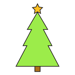 Ícone 57 do desenho da árvore de Natal Desenho PNG
