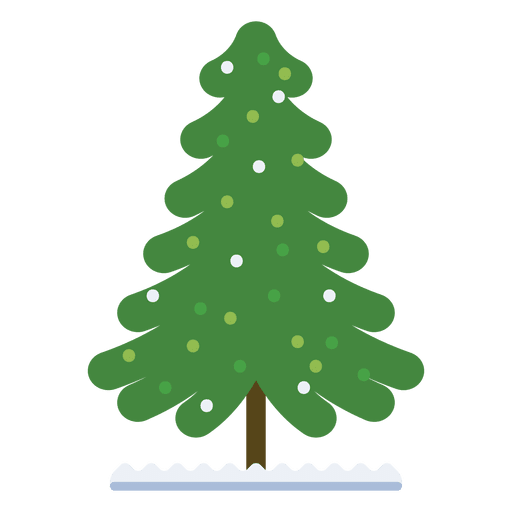 Download Christmas tree decorated flat icon 32 - Transparent PNG ...