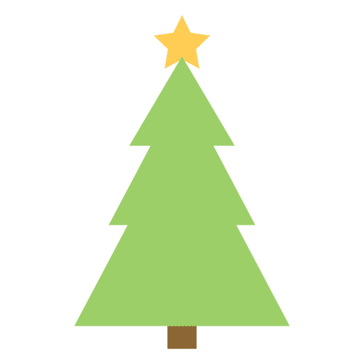 Christmas tree flat icon 63