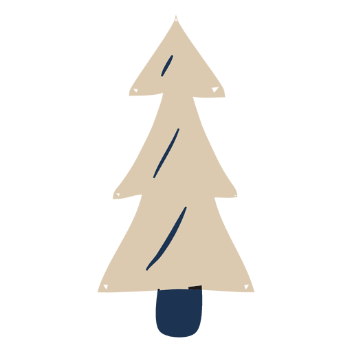 Ícone plano da árvore de Natal 84 Desenho PNG