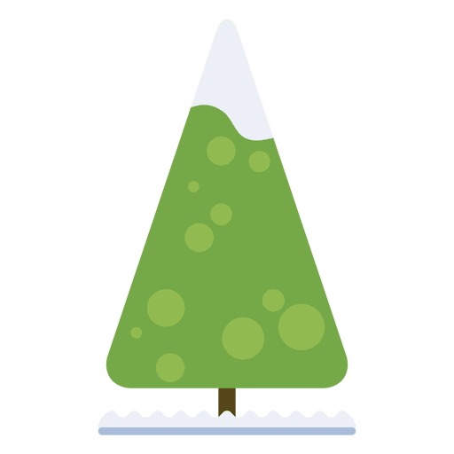 christmas tree snowy flat icon 33 transparent png svg vector file christmas tree snowy flat icon 33