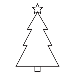 Christmas tree stroke icon 87 PNG Design