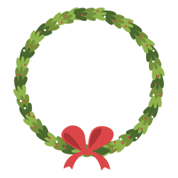 Ícone de arco de guirlanda de Natal 2 Desenho PNG