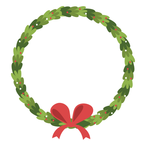 Christmas wreath bow icon 2 PNG Design
