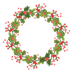 Corona de Navidad icono de bastones de caramelo 14 Diseño PNG