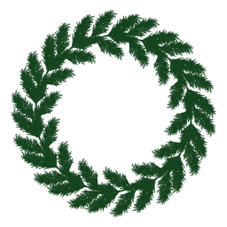 Grune Silhouette Des Weihnachtskranzes 17 Transparente Png Svg Vektor