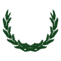 Christmas wreath green silhouette 23 PNG Design
