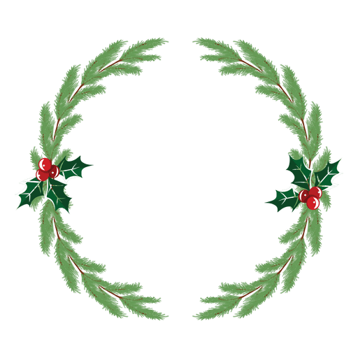 Icono de corona de Navidad 33 Diseño PNG
