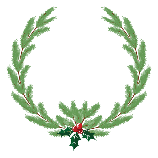 Icono de corona de Navidad 34 Diseño PNG