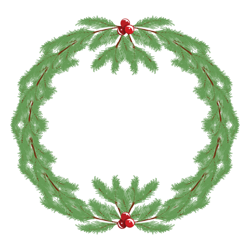 Christmas wreath icon 35 - Transparent PNG & SVG vector file