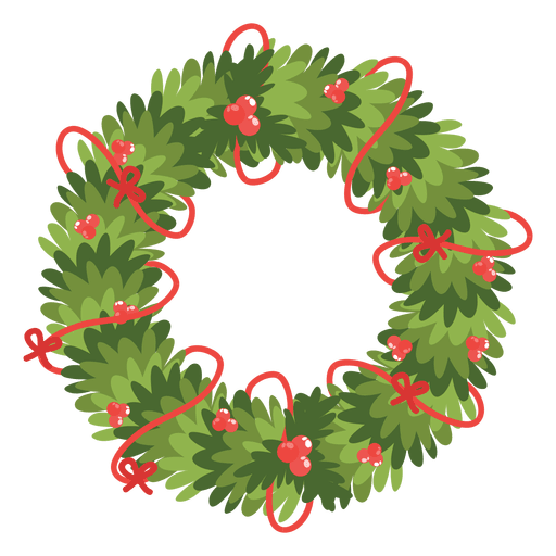 Christmas wreath red bows icon 13