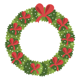 Ícone de arcos vermelhos de guirlanda de Natal 3 Desenho PNG