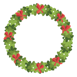 Guirnalda de Navidad icono de arcos rojos 5 Diseño PNG