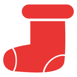 Christmas stocking flat icon red PNG Design Transparent PNG