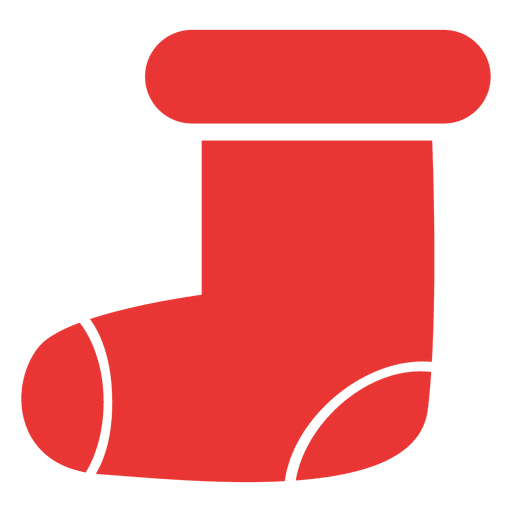 Download Christmas stocking flat icon red - Transparent PNG & SVG vector file