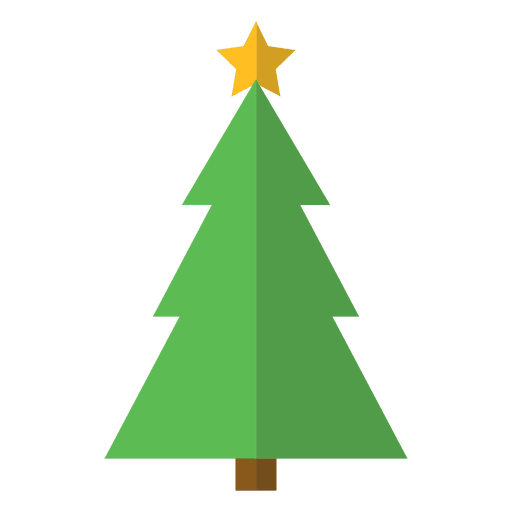 Christmas tree flat icon PNG Design