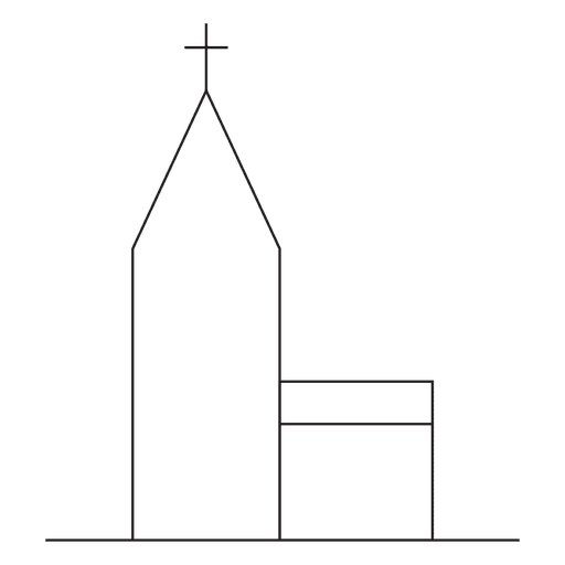 Icono de trazo de iglesia 23