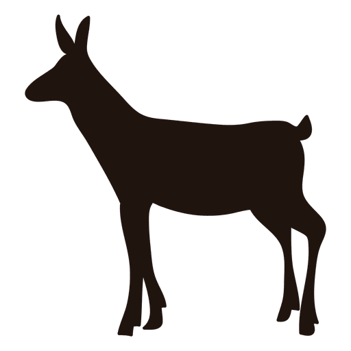 Silhueta de cervo em p? 54 Desenho PNG