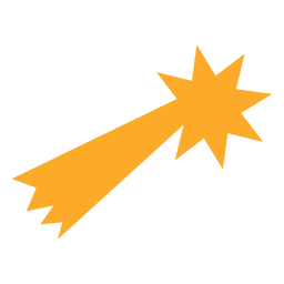 Dibujos animados de estrella fugaz 06 Diseño PNG