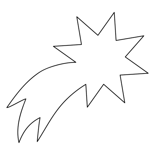 Sternschnuppen-Symbol 10 PNG-Design