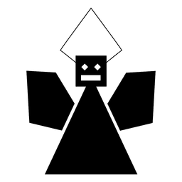 Icono de ángel geométrico 32 Diseño PNG