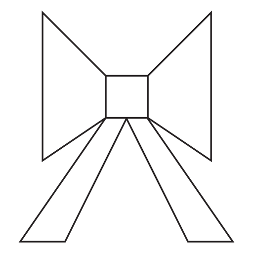 Geometrisches Bogenhub-Symbol 21 PNG-Design