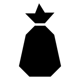 Ícone geométrico de sacola de presente 35 Desenho PNG