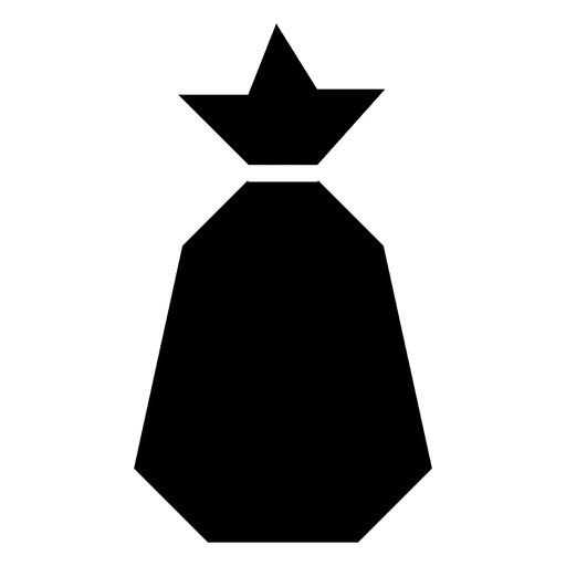 Ícone geométrico de sacola de presente 35 Desenho PNG