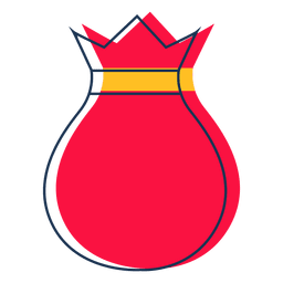 Icono de dibujos animados de bolsa de regalo 38 Diseño PNG