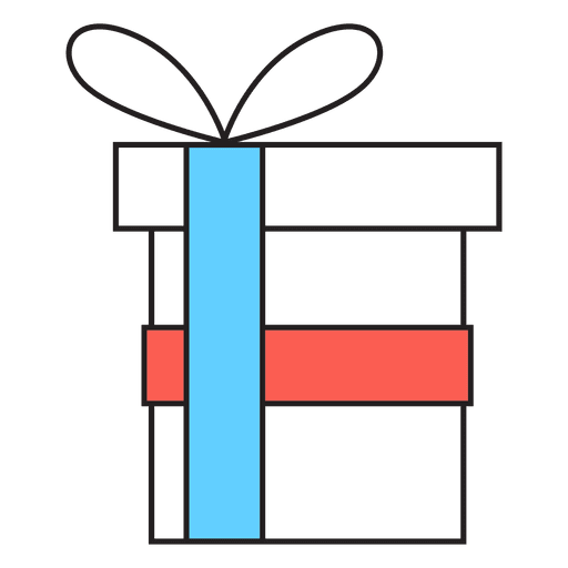 Icono de dibujos animados de caja de regalo 55 Diseño PNG
