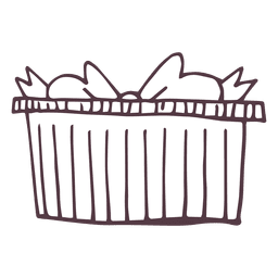 Presente dibujado a mano Diseño PNG