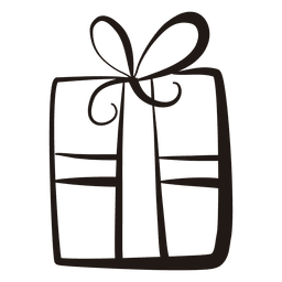 Icono de trazo de caja de regalo 53 Diseño PNG