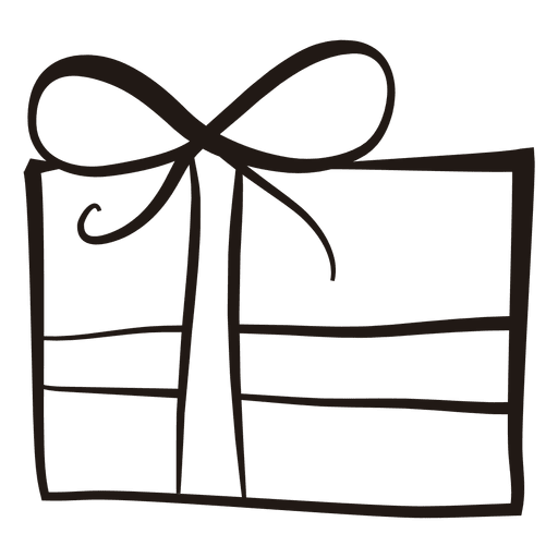 Icono de trazo de caja de regalo 63 Diseño PNG